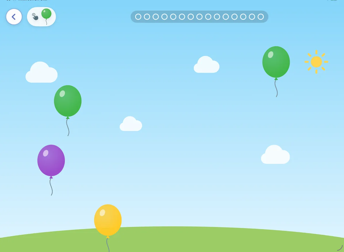 Bunte Luftballons steigen in den Himmel